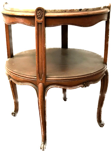 Guéridon rond style louis xv - rond,